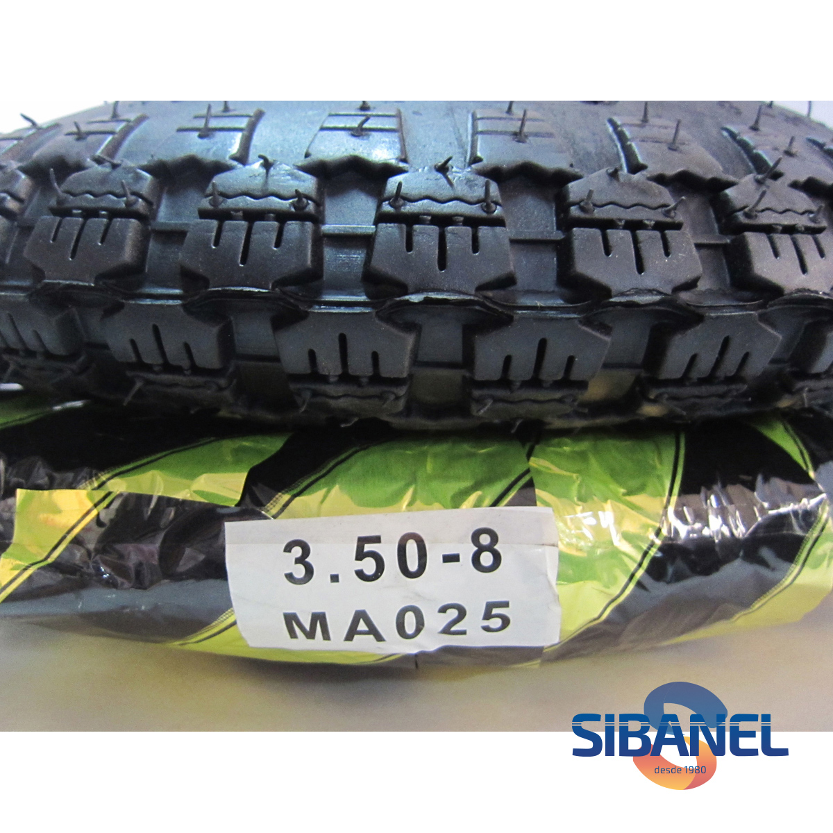 988 Pneu + camara 350×8 carro mão 4telas